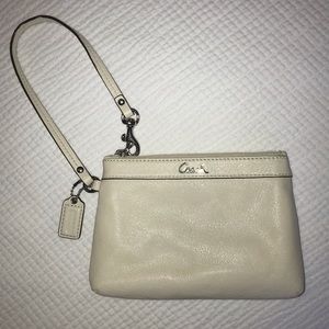 Coach wristlet - off white